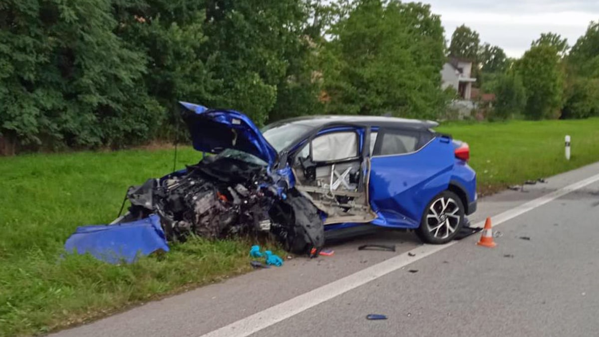 Tragická nehoda u Sedlece. Foto: PČR