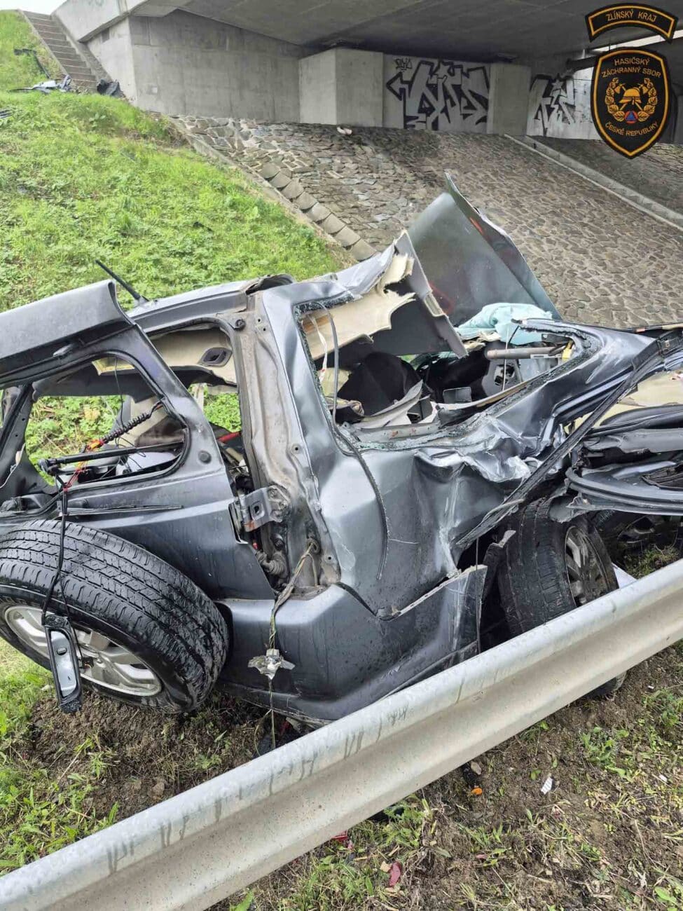 Tragická nehoda na dálnici D1 u Bezměrova. Foto: HZS