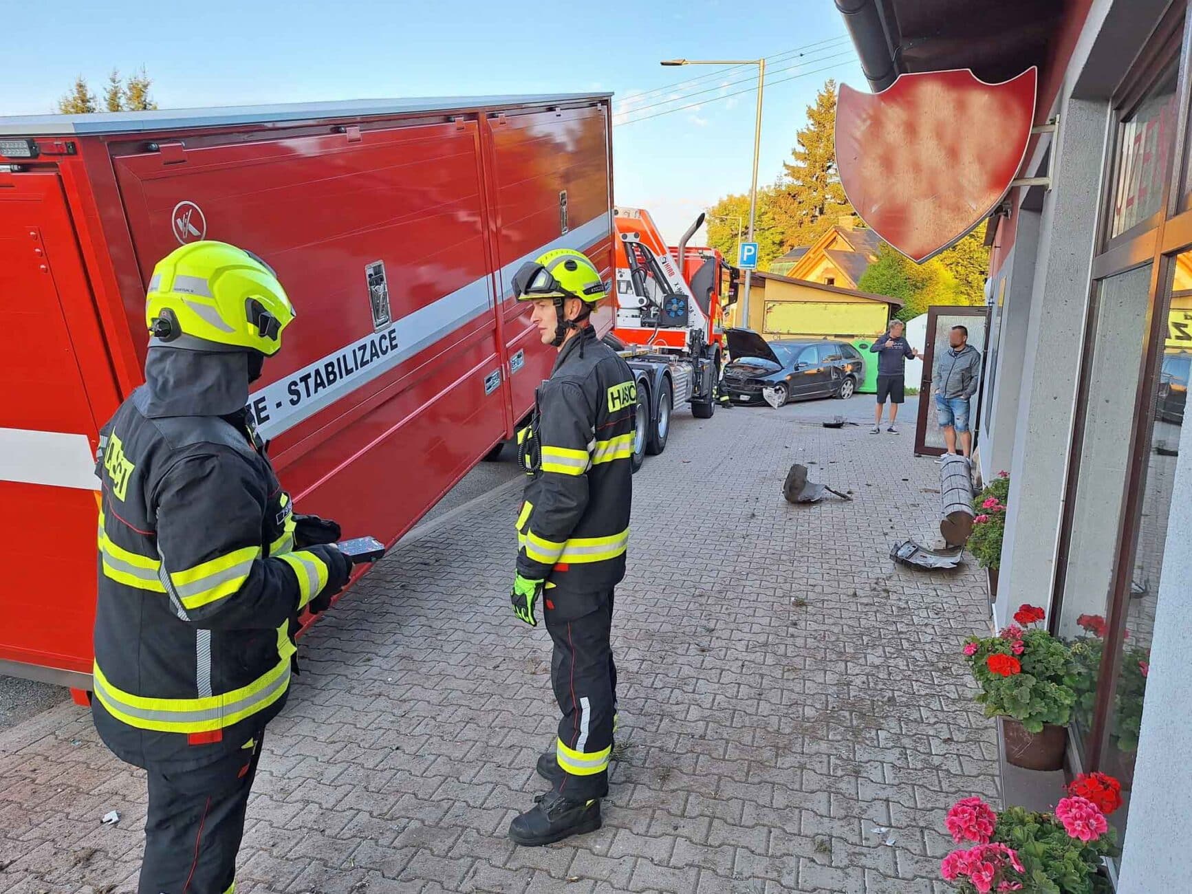 Tragická nehoda v Horní Branné - Valteřicích. Foto: HZS