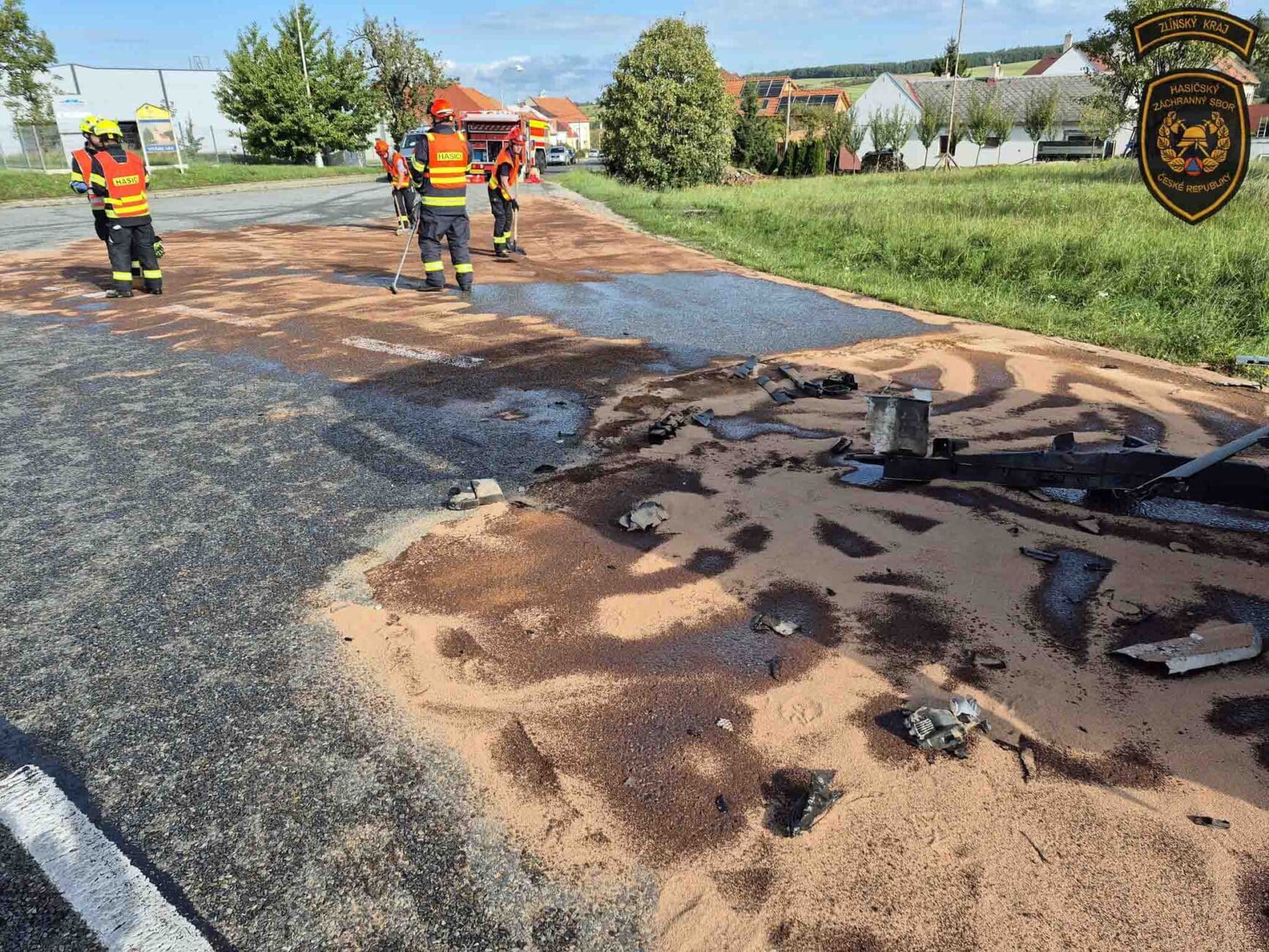 Tragická nehoda u Bystřice pod Lopeníkem. Foto: HZS ZLK