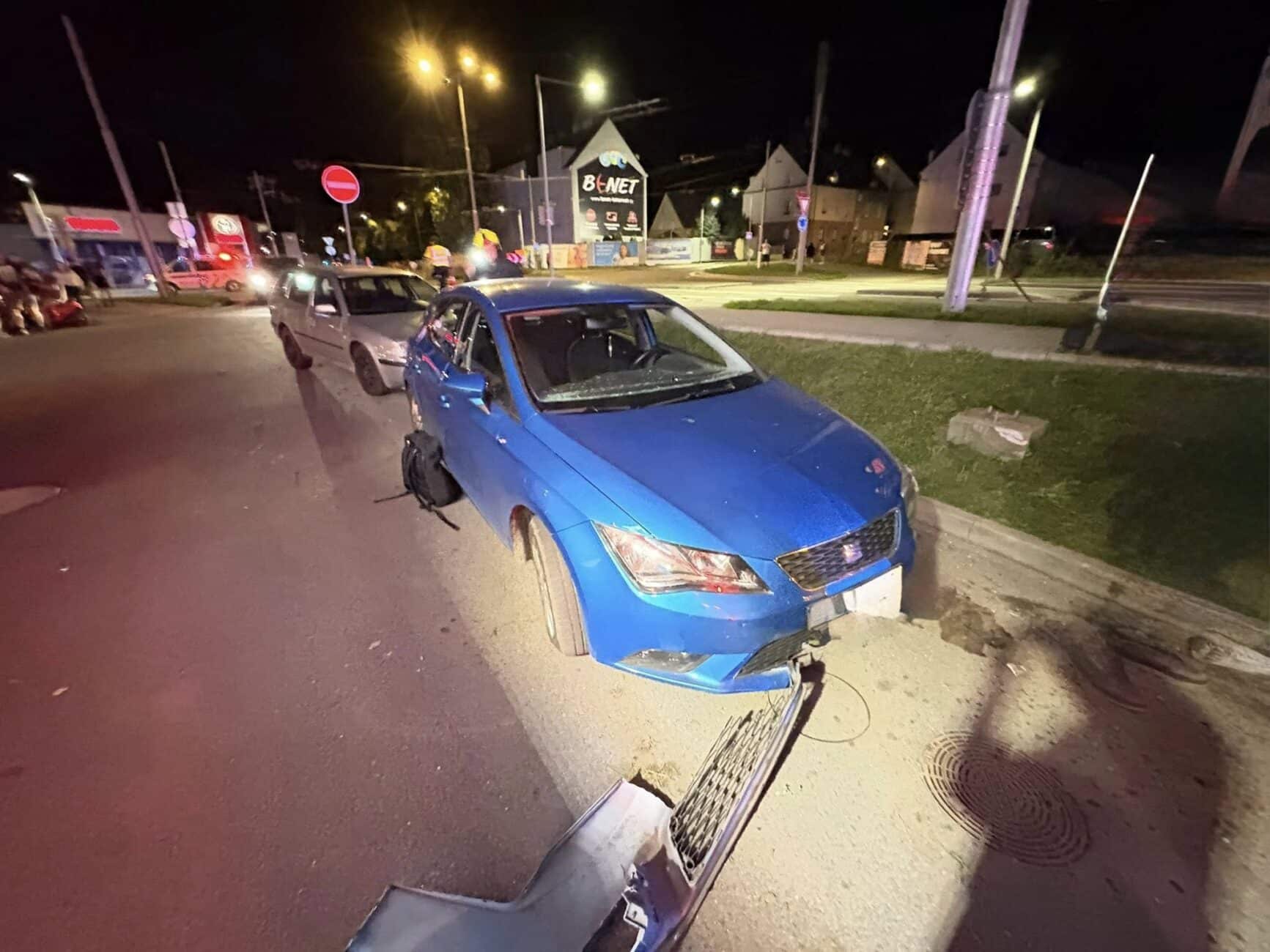 Nehoda na benzince v Opavě. Foto: FB/Kde stojí švestky Opava