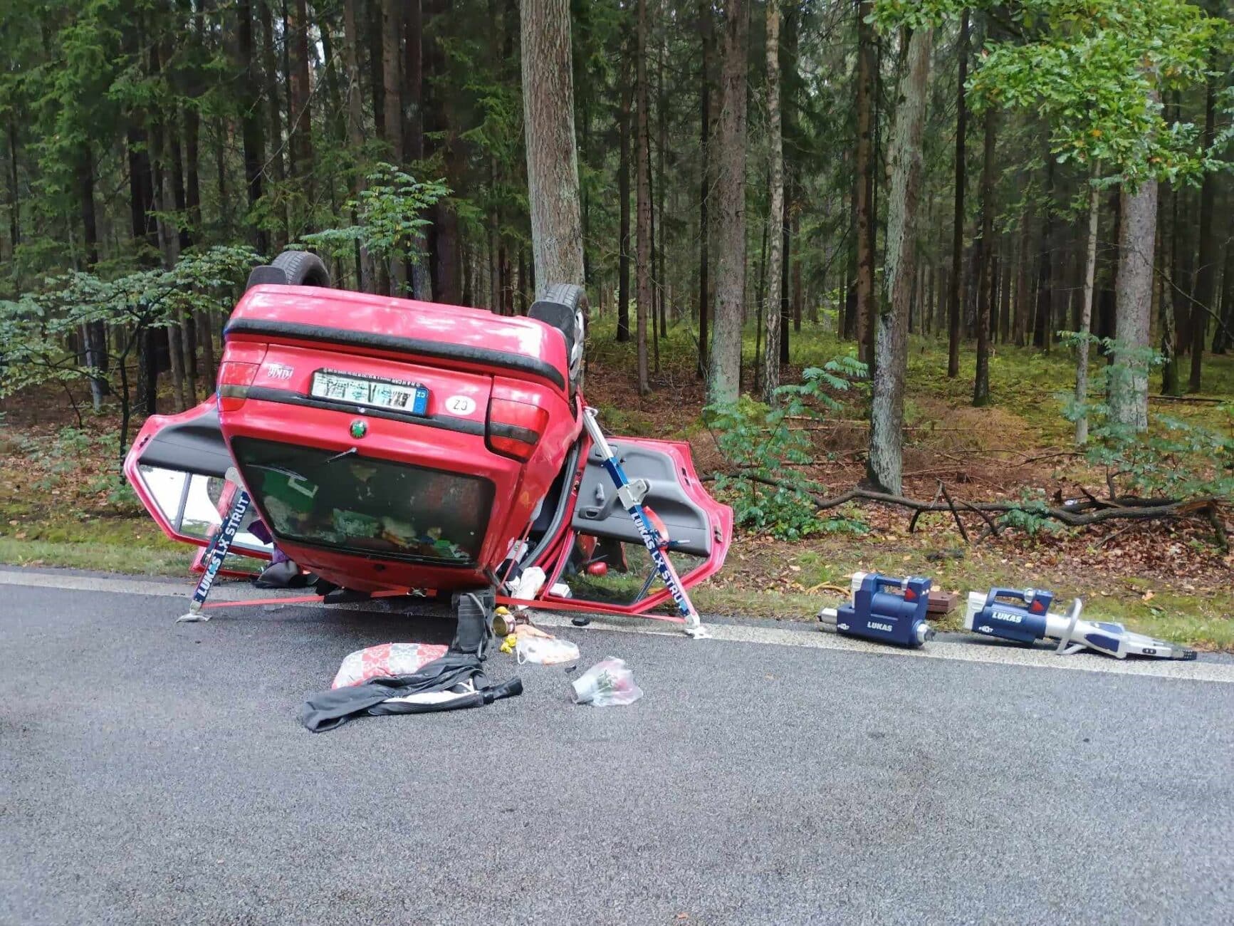 Tragická nehoda u Třeboně. Foto: HZS