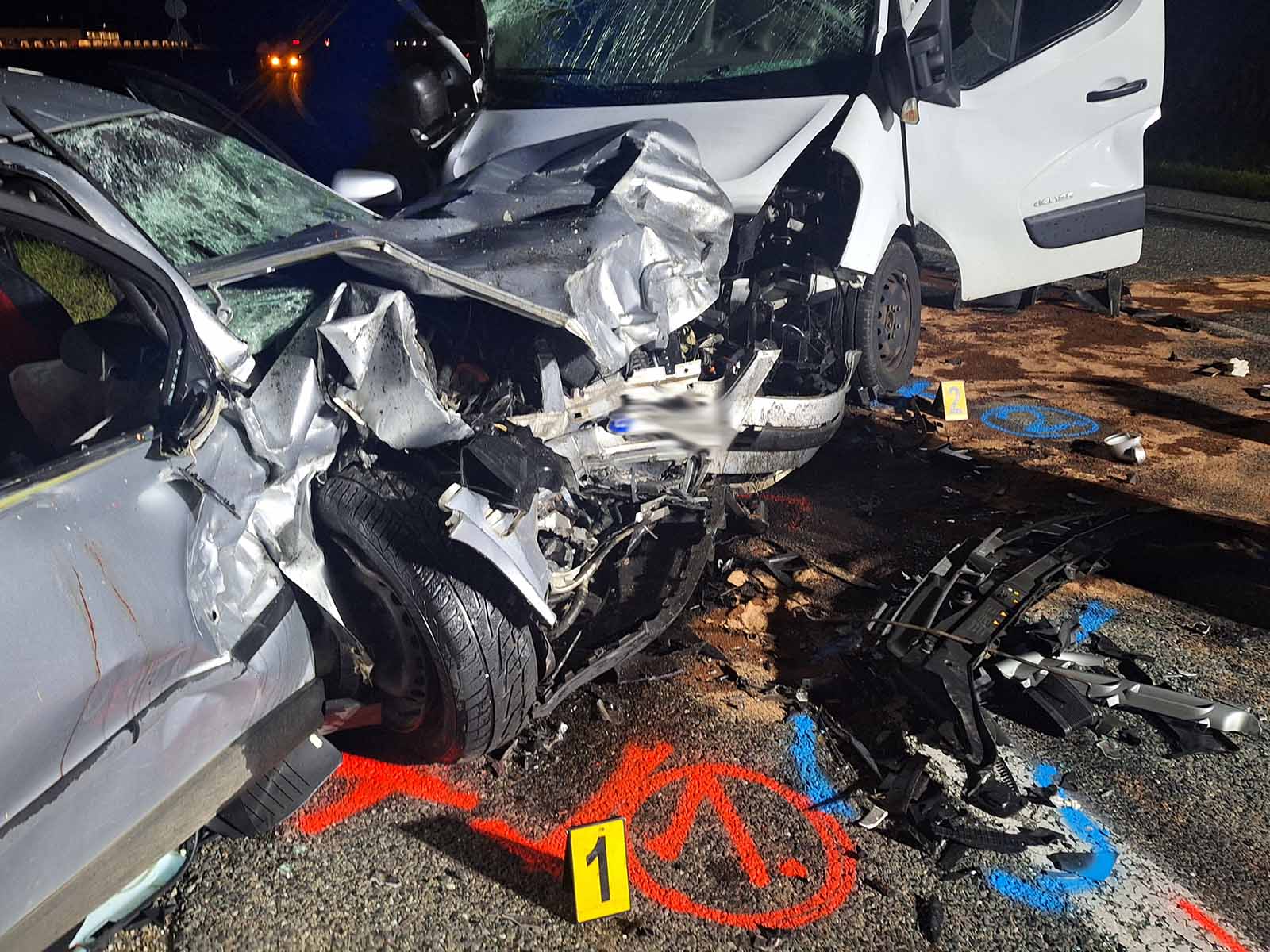 Úterní tragická nehoda u Pohořelic. Foto: PČR