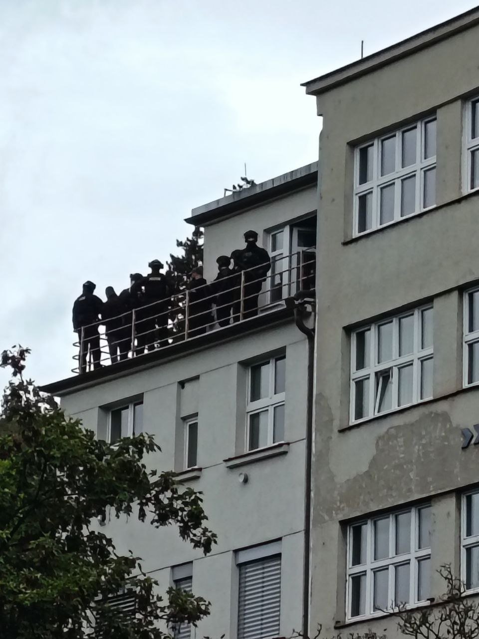 Zásah policie v Braníku. Foto: X/Sean