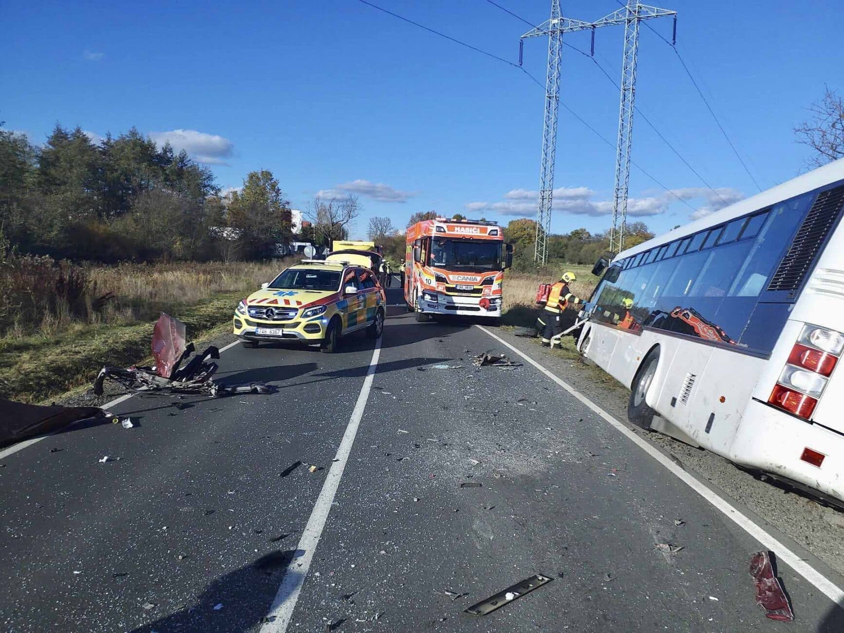 Nehoda v Běchovicích. Foto: HZS