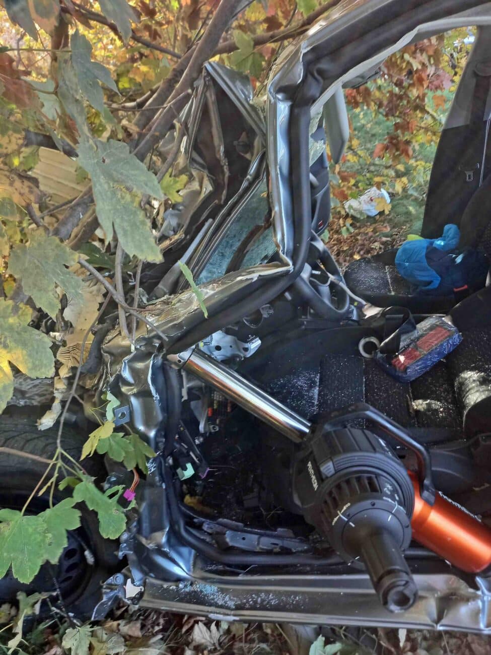 Vážná nehoda u Milovic nedaleko Hořic. Foto: HZS