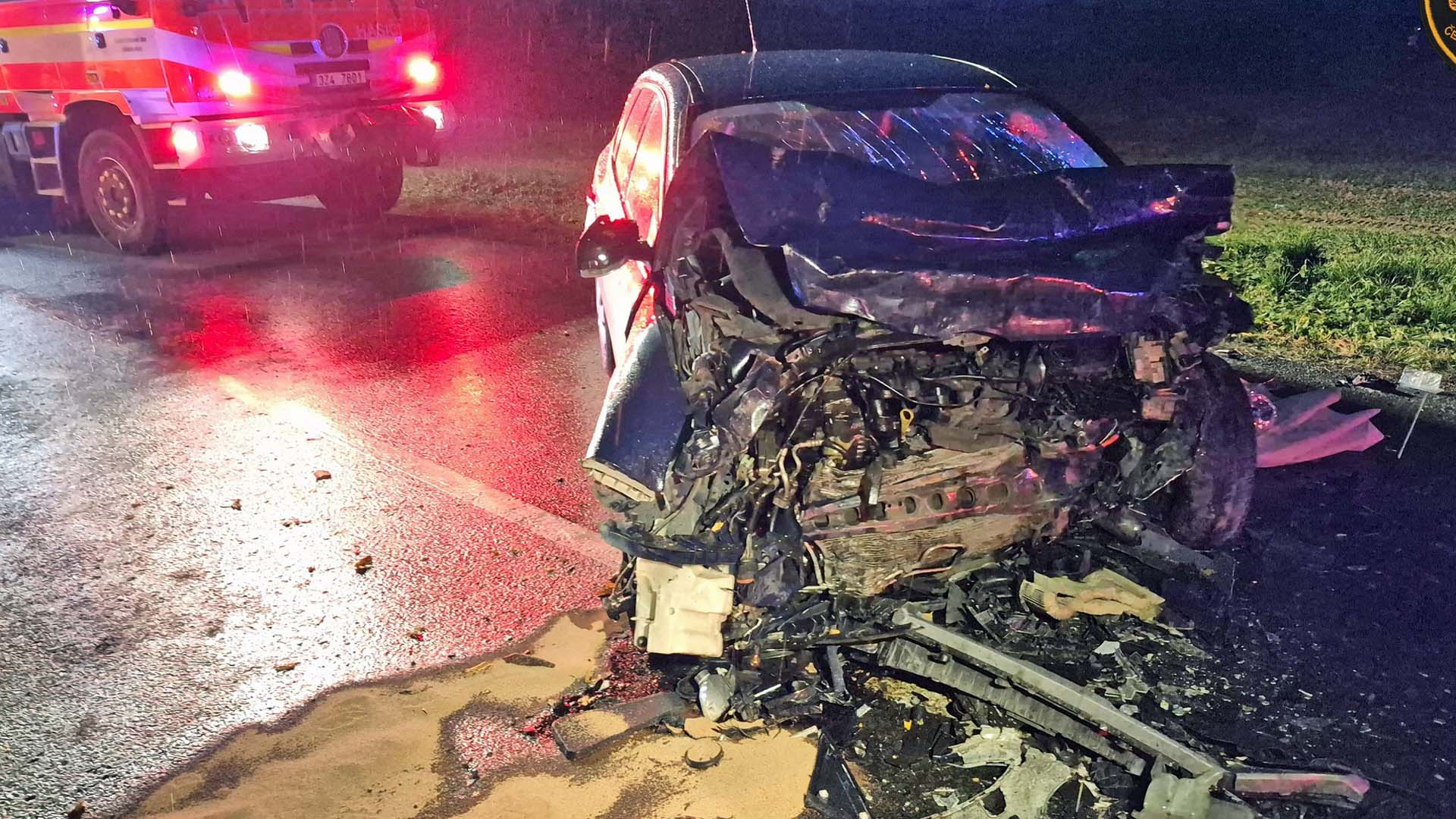 Tragická nehoda u Napajedel na Zlínsku. Foto: HZS