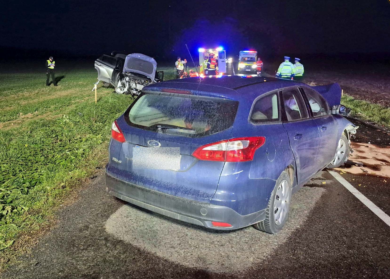 Tragická nehoda u Napajedel na Zlínsku. Foto: HZS