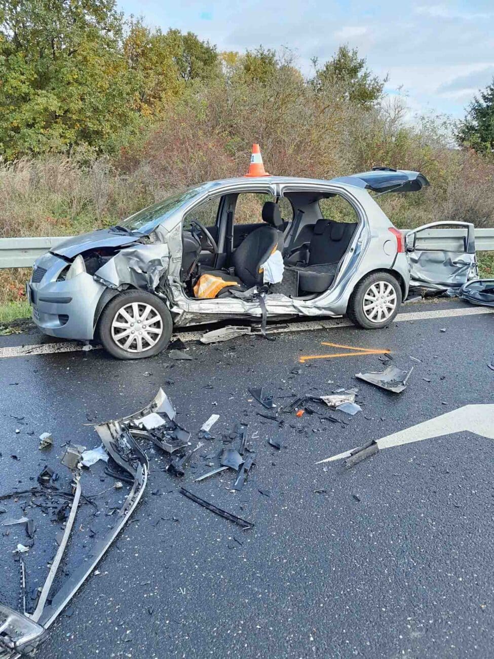 Nehoda u Poděbrad. Foto: HZS