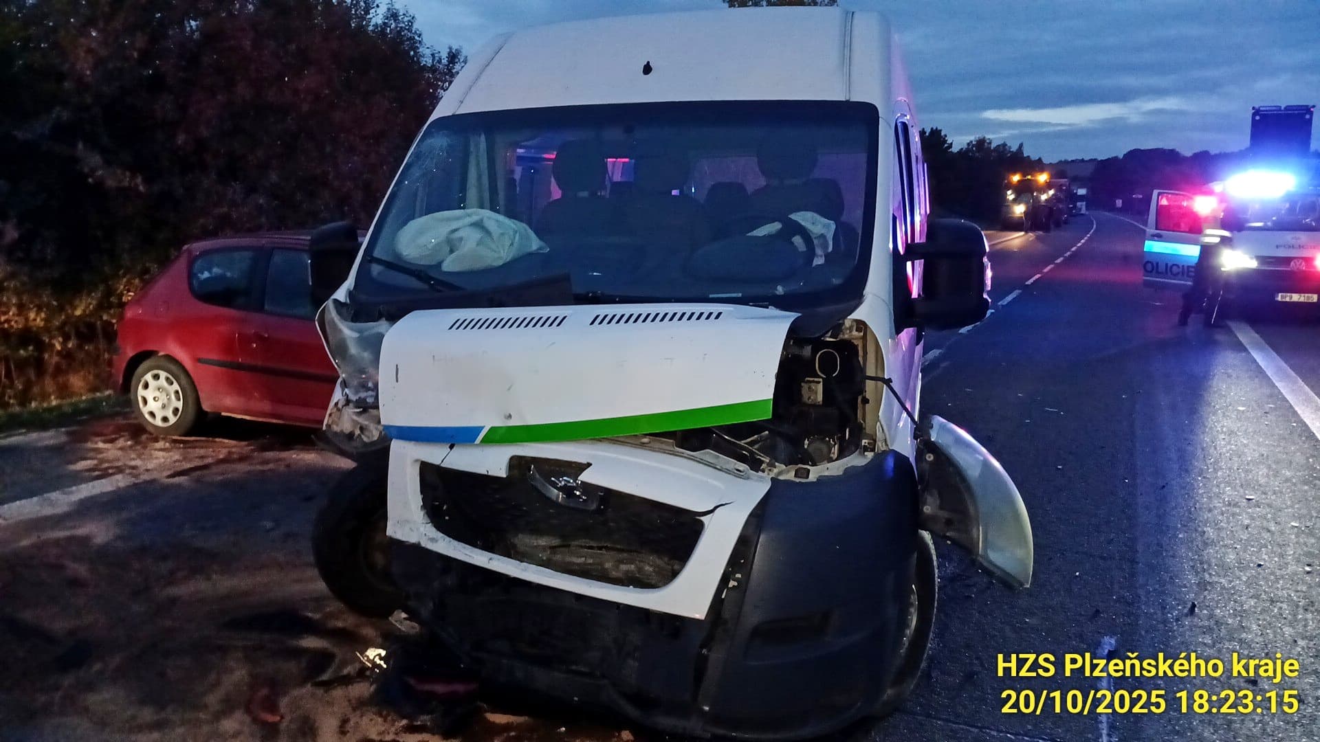 Vážná nehoda u Seče. Foto: HZS