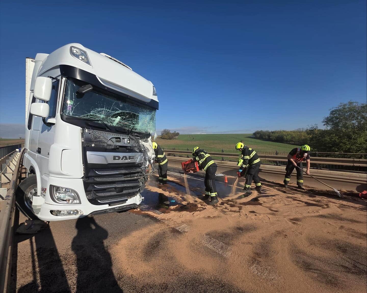 Tragická nehoda u Slaného. Foto: HZS