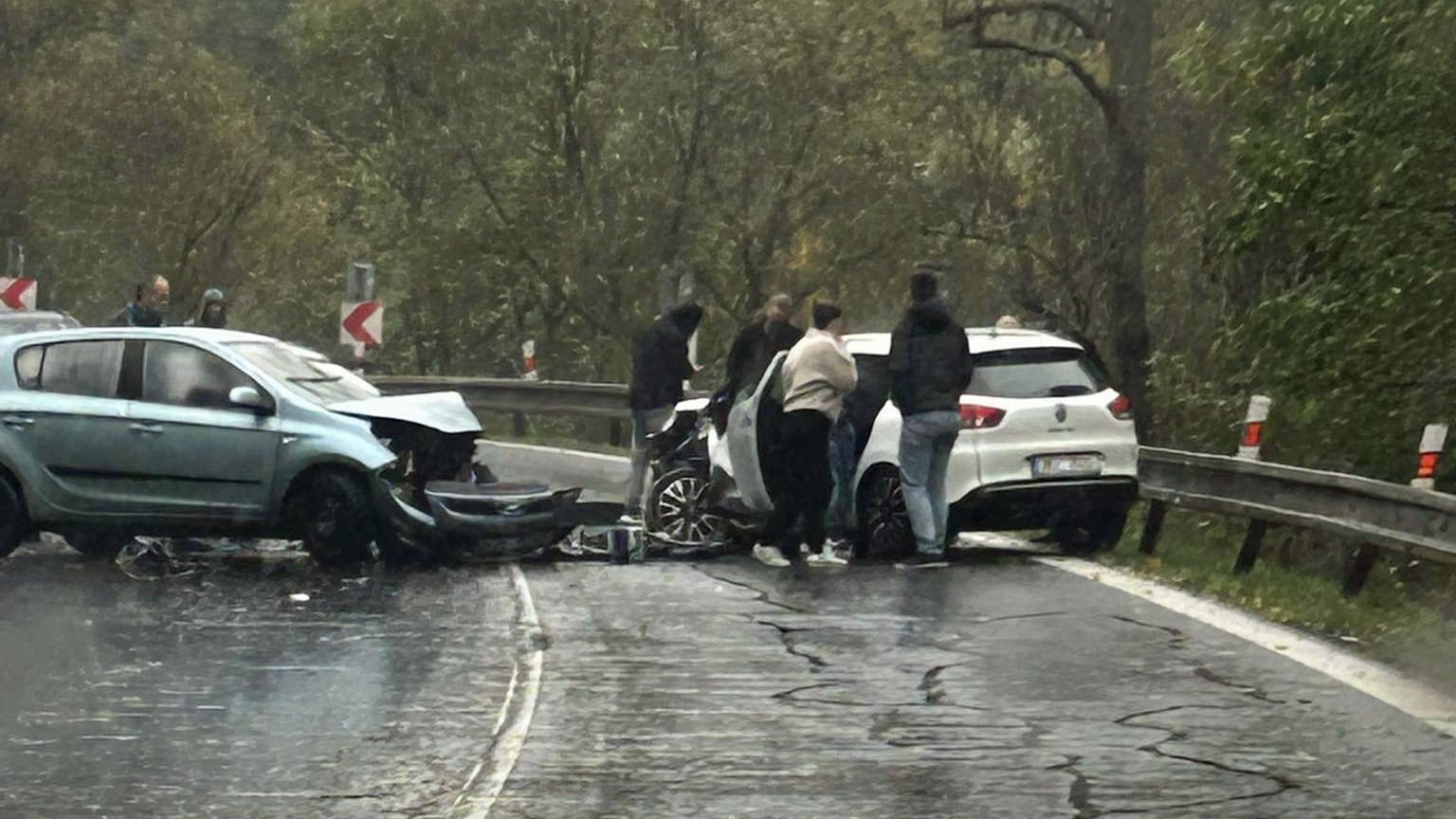Vážná nehoda u Stráže nad Ohří. Foto: Hana Poprovská