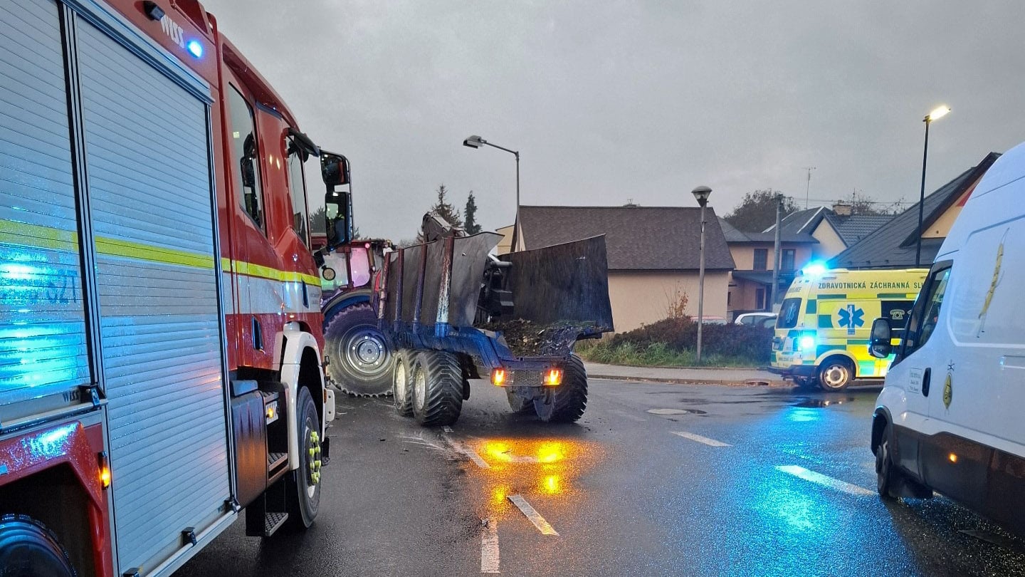 Nehoda v Bludově. Foto: HZS 