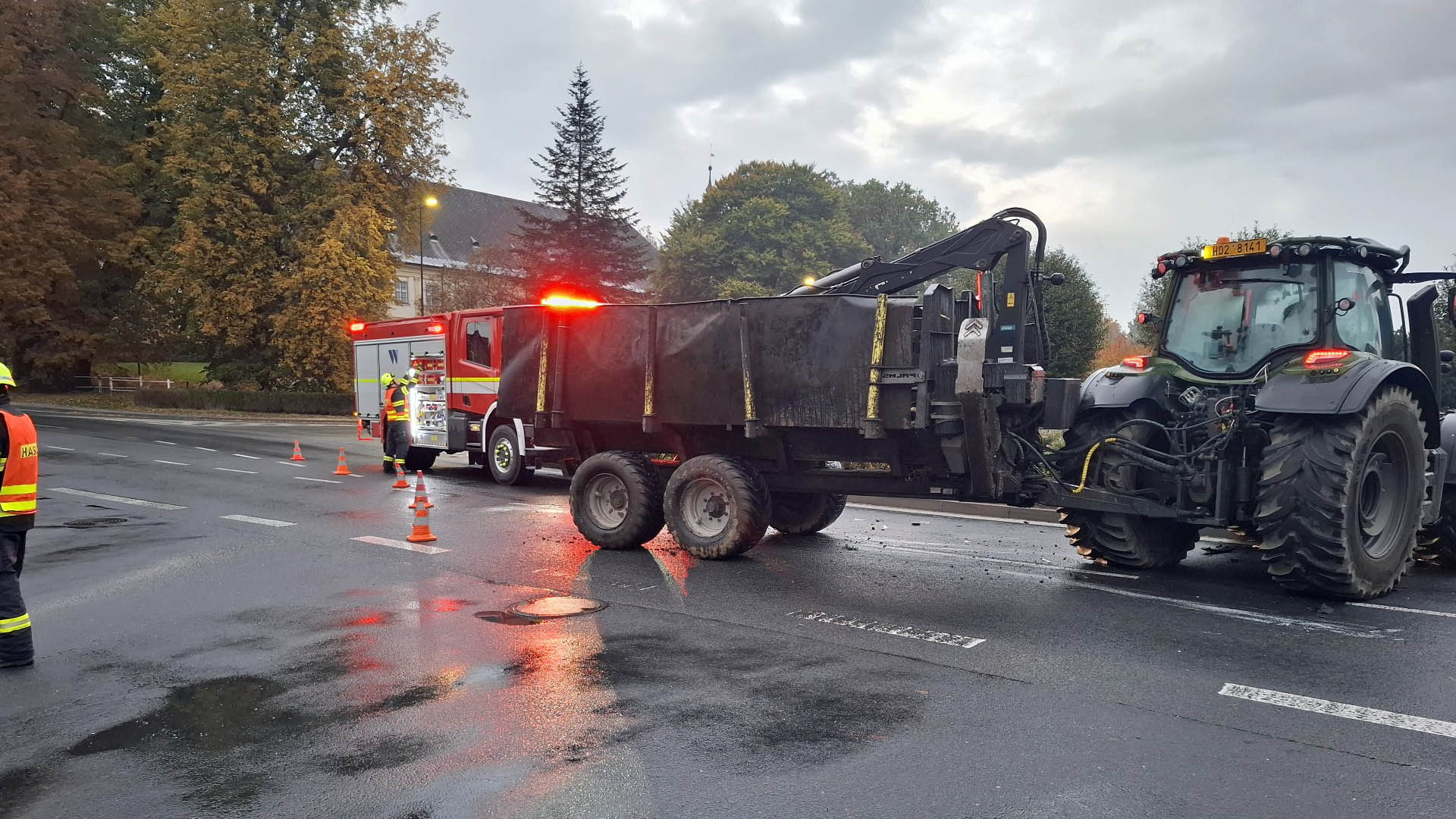 Nehoda v Bludově. Foto: HZS 