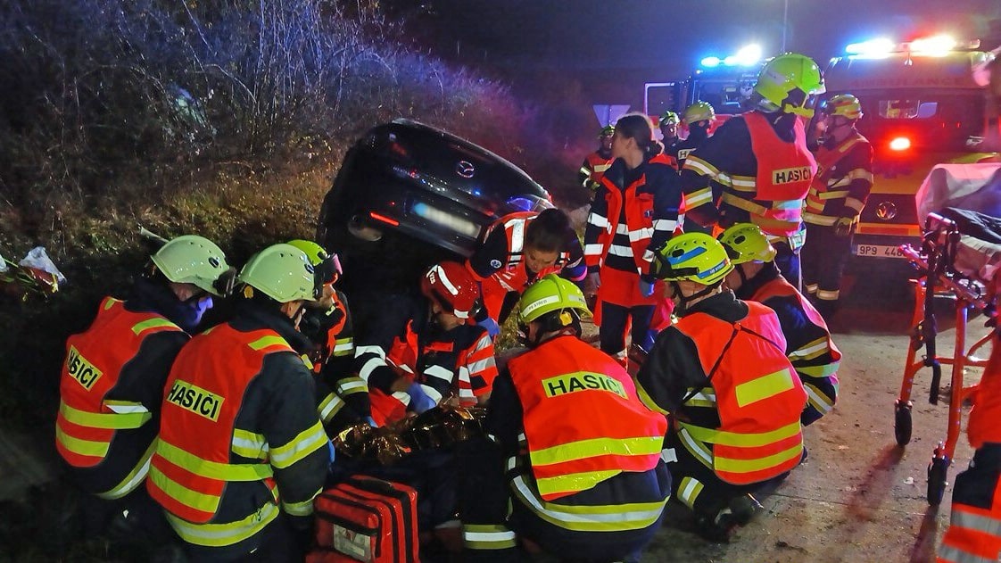 Tragická nehoda na D5 u Nýřan. Foto: HZS