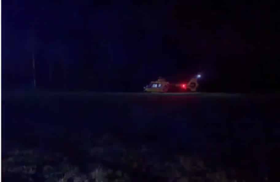 VIDEO: U nehody u Bernartic zasahoval vrtulník. Zdroj: Miletínská dopravní