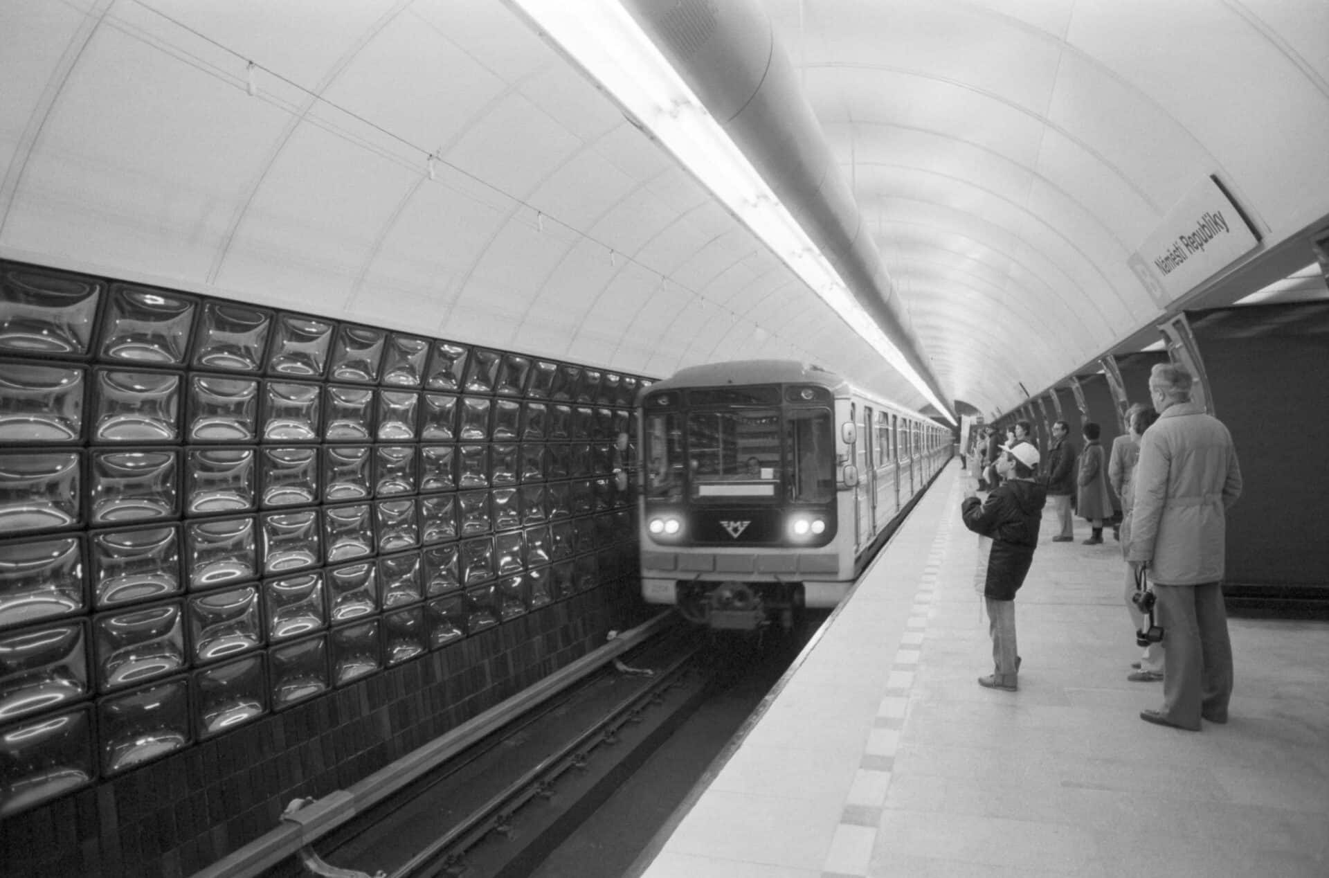 Provoz linky B pražského metra slaví 40 let. Foto: Archiv DPP