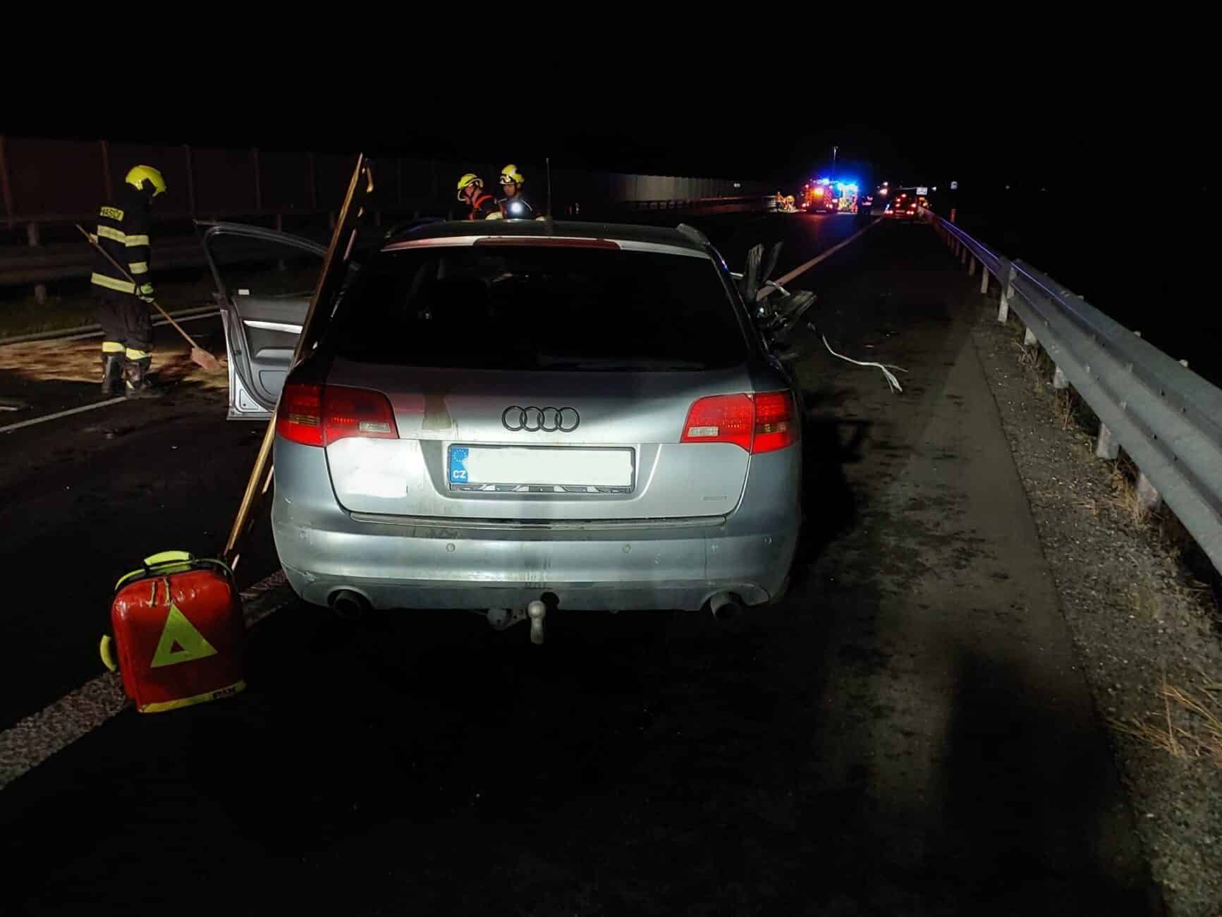 Nehoda na dálnici D35. Foto: HZS