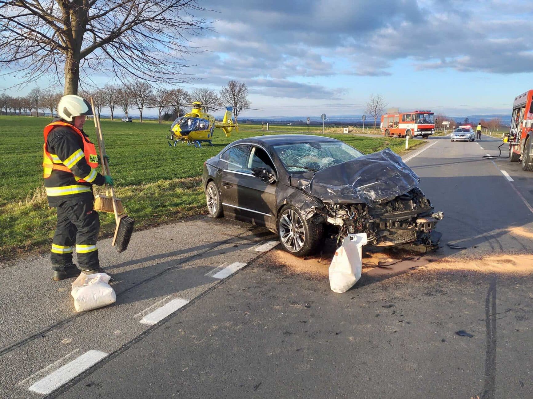 Tragická nehoda u Dolního Újezdu na Svitavsku. Foto: HZS