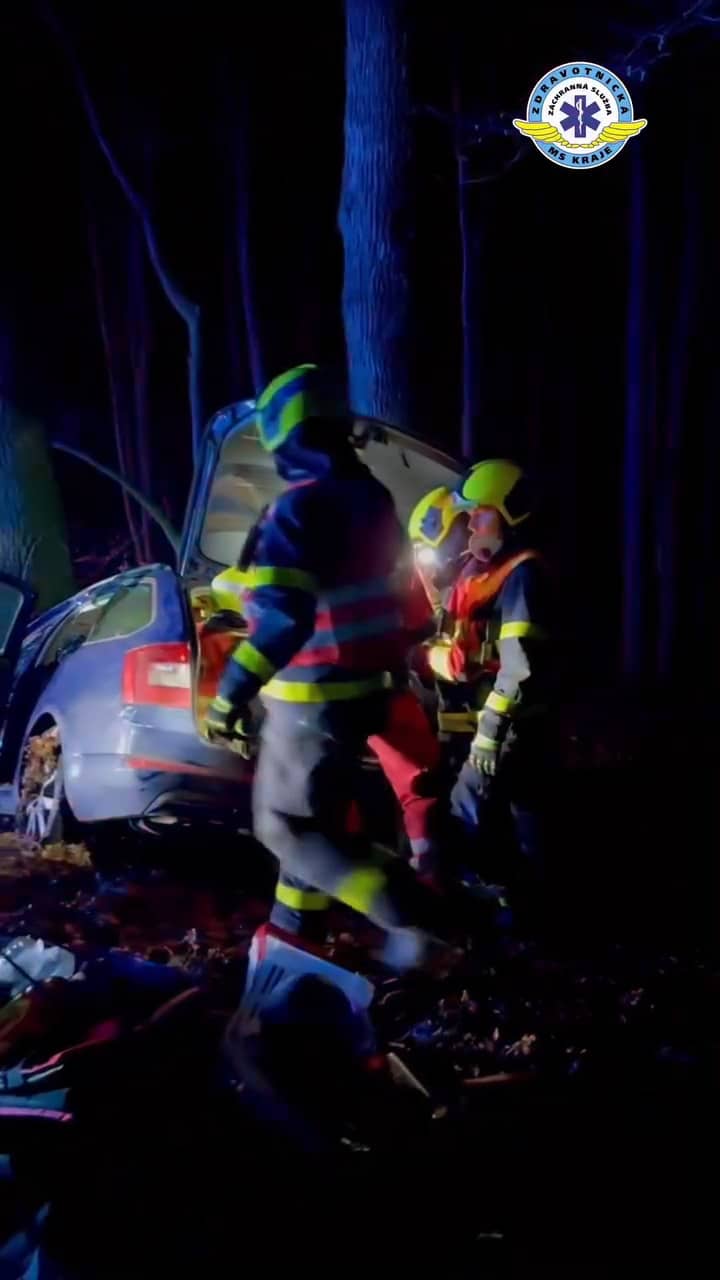 VIDEO: Vážná nehoda u Hatě na Opavsku. Video: HZS