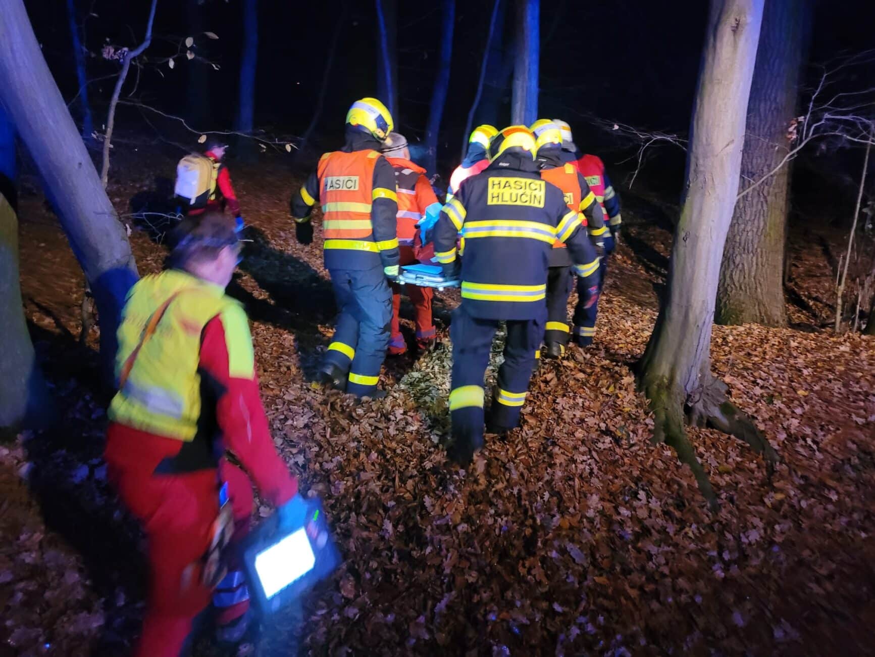 Vážná nehoda u Hatě na Opavsku. Foto: HZS