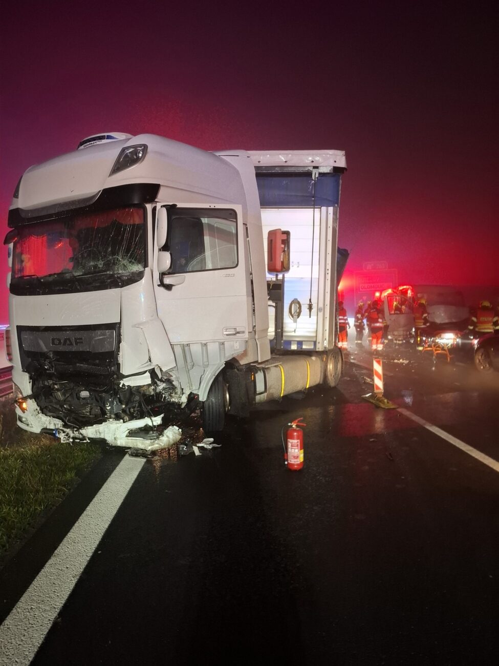 Hromadná nehoda u Křelova. Foto: HZS