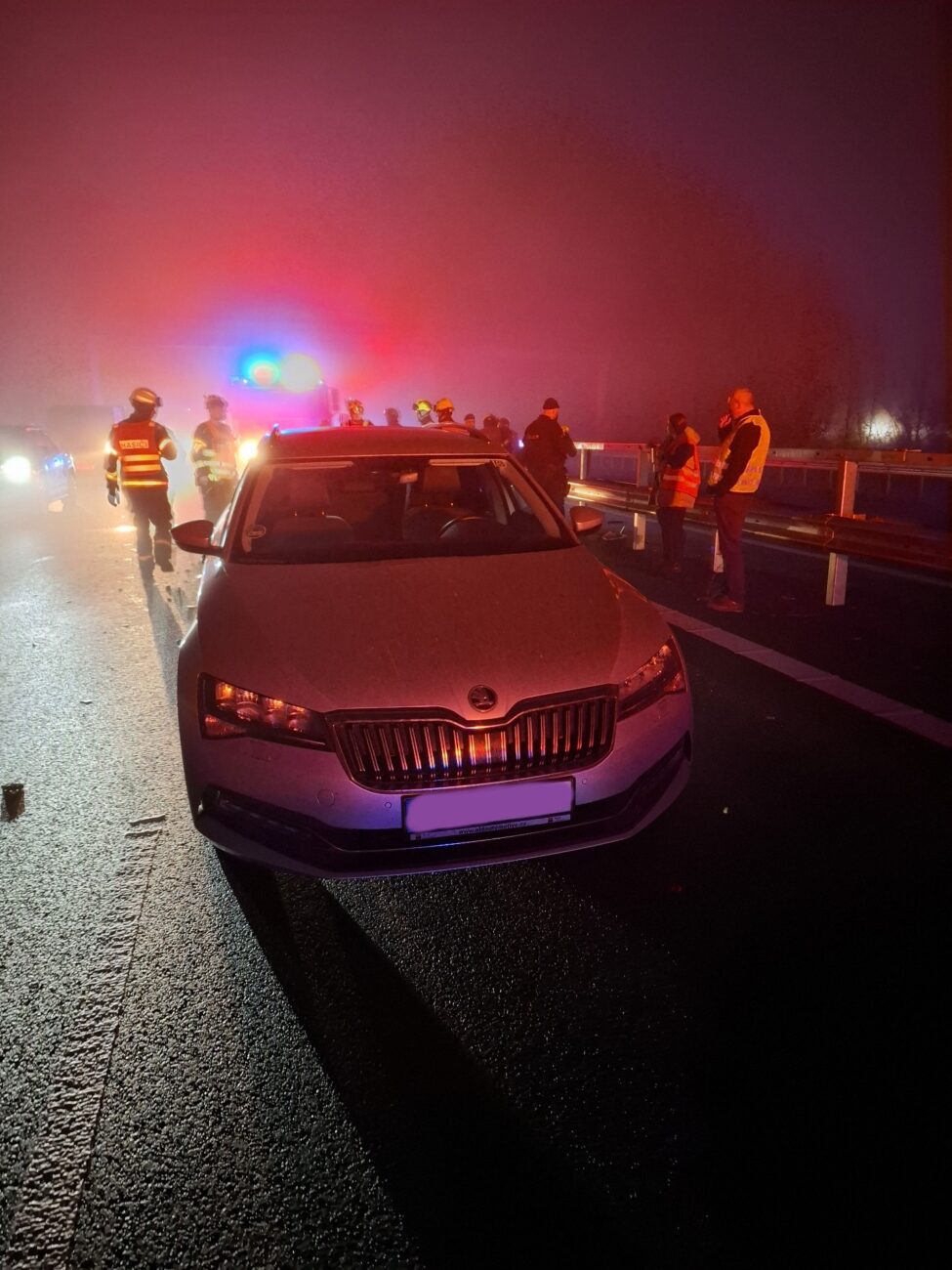 Hromadná nehoda u Křelova. Foto: HZS