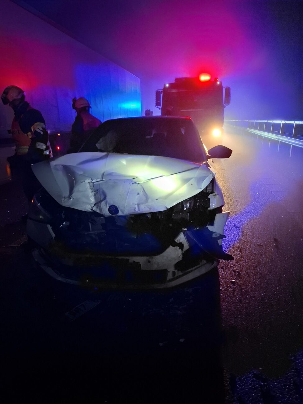 Hromadná nehoda u Křelova. Foto: HZS