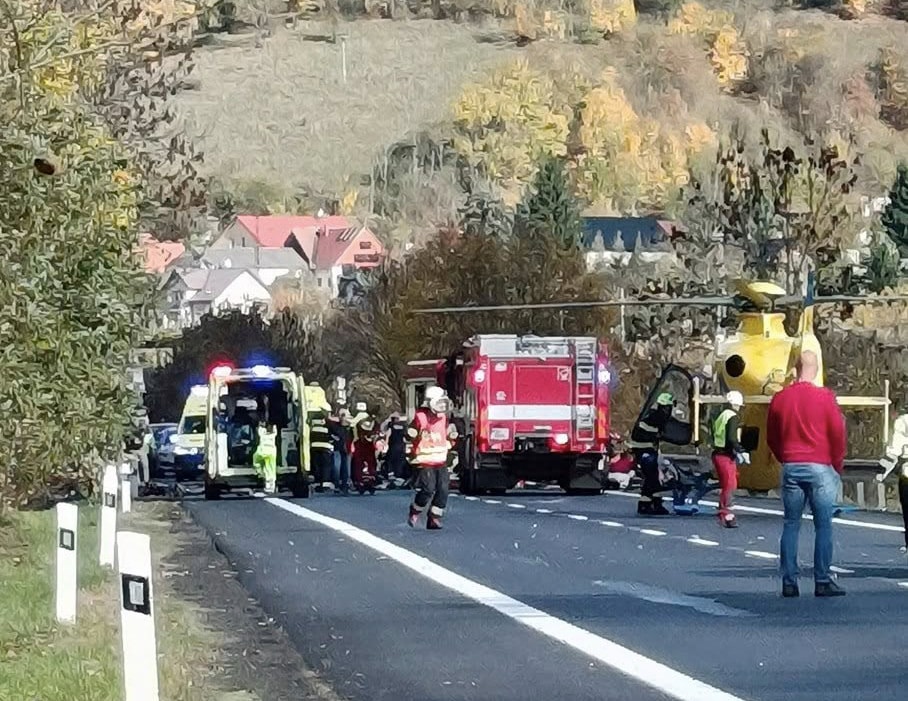 Tragická nehoda u obce Povrly. Foto: Jana Jandová