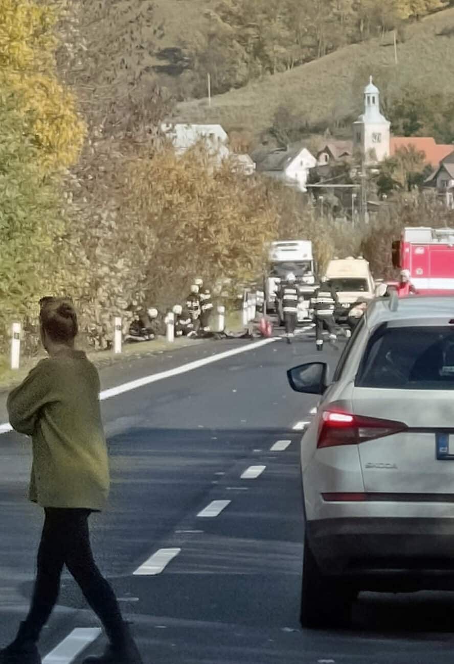 Tragická nehoda u obce Povrly. Foto: Jana Jandová