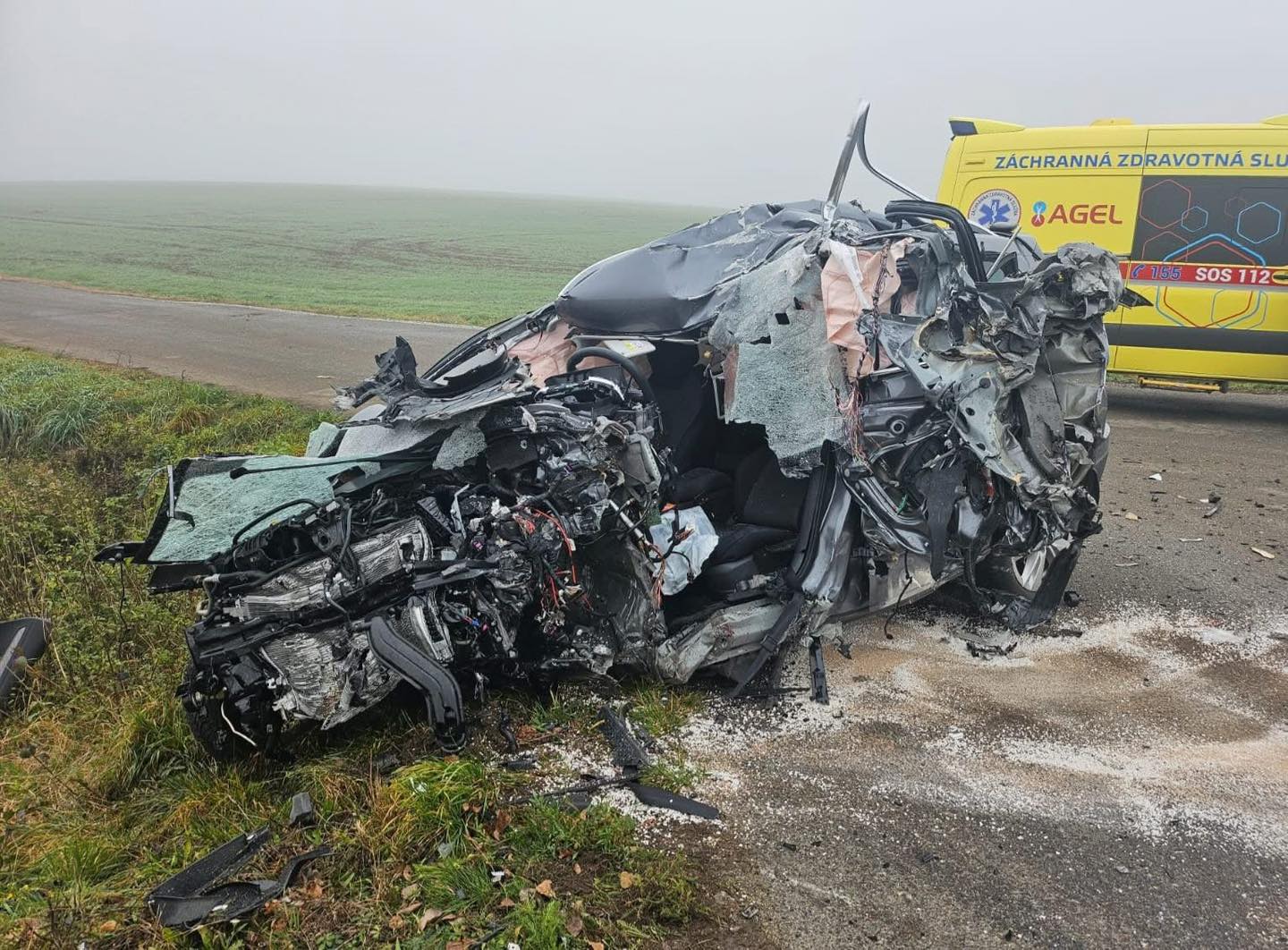 Tragická nehoda v okrese Skalica. Foto PSR