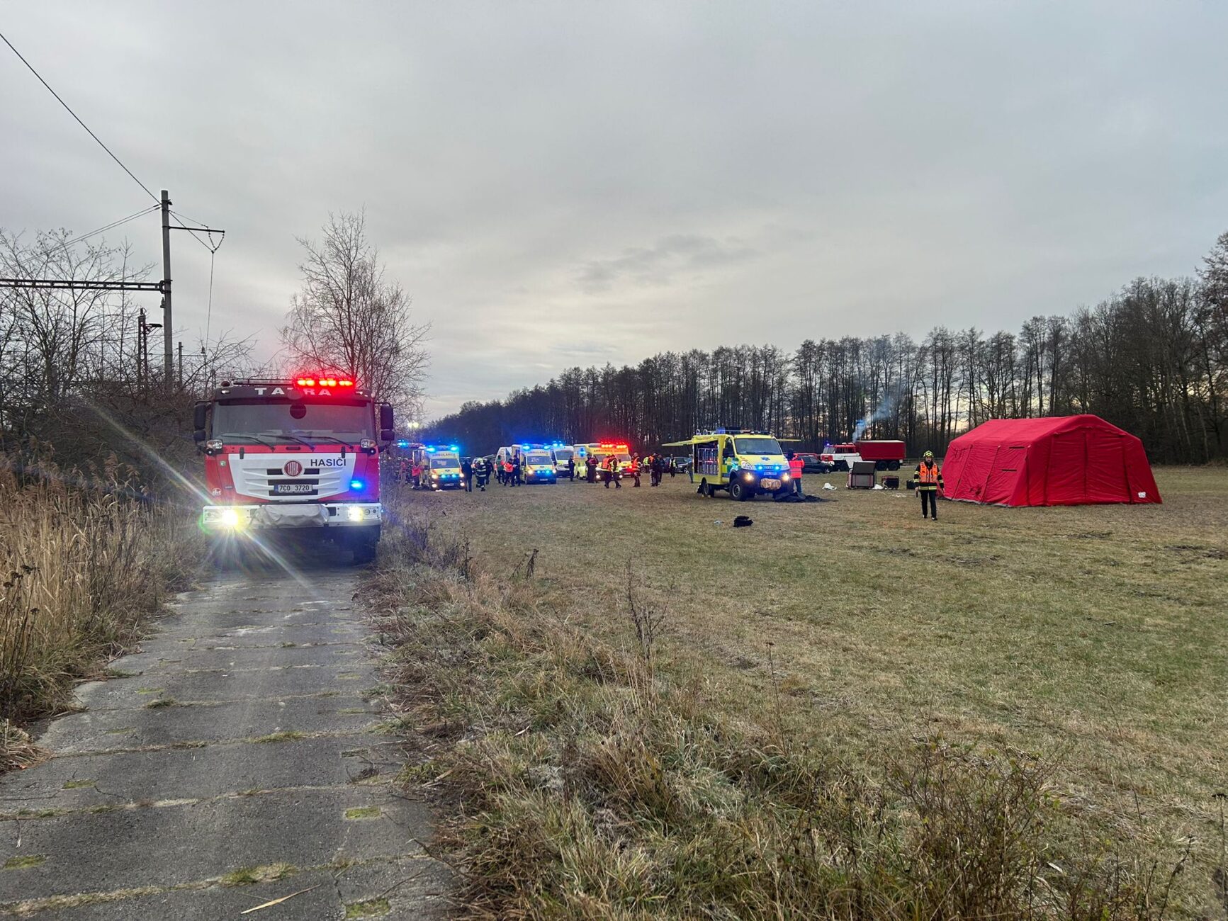 Nehoda vlaků u Zlivi. Foto: SŽ