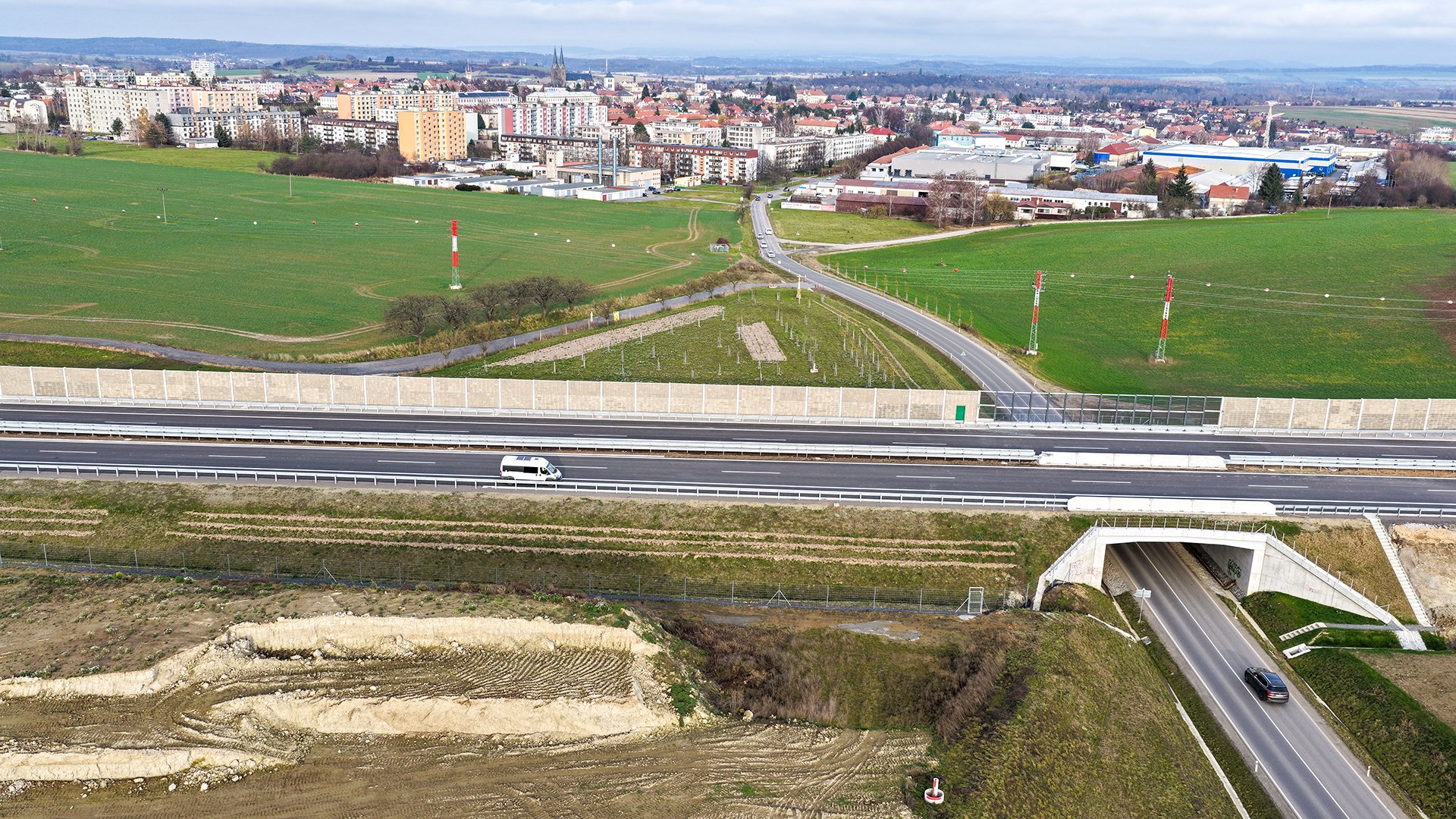 Nový úsek D35 Vysoké Mýto - Džbánov. Vysokého Mýta. Foto: ŘSD