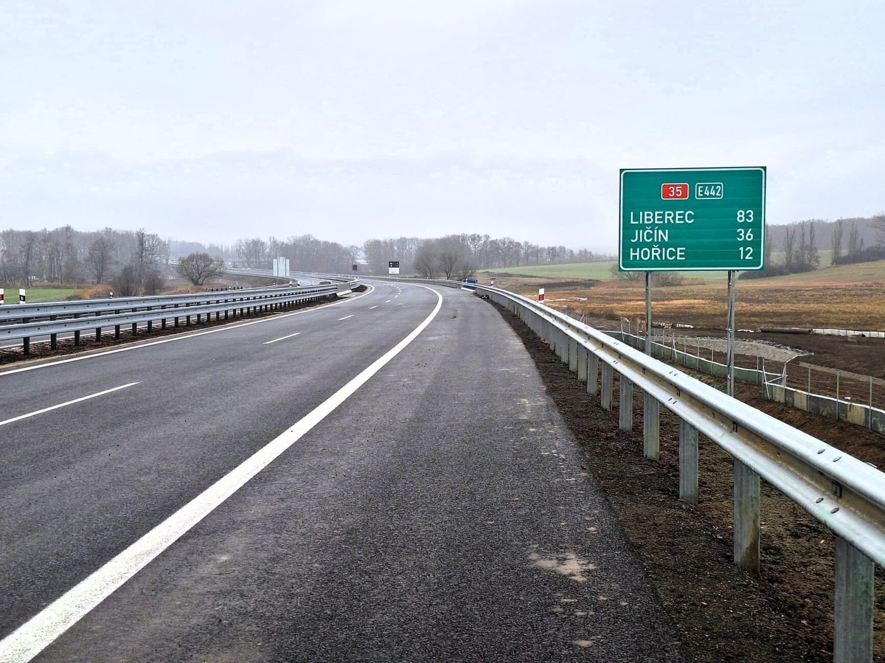 Nový úsek dálnice D35. Foto: ŘSD