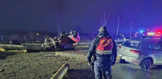 Hromadná nehoda na dálnici D56 u Paskova. Foto. PČR