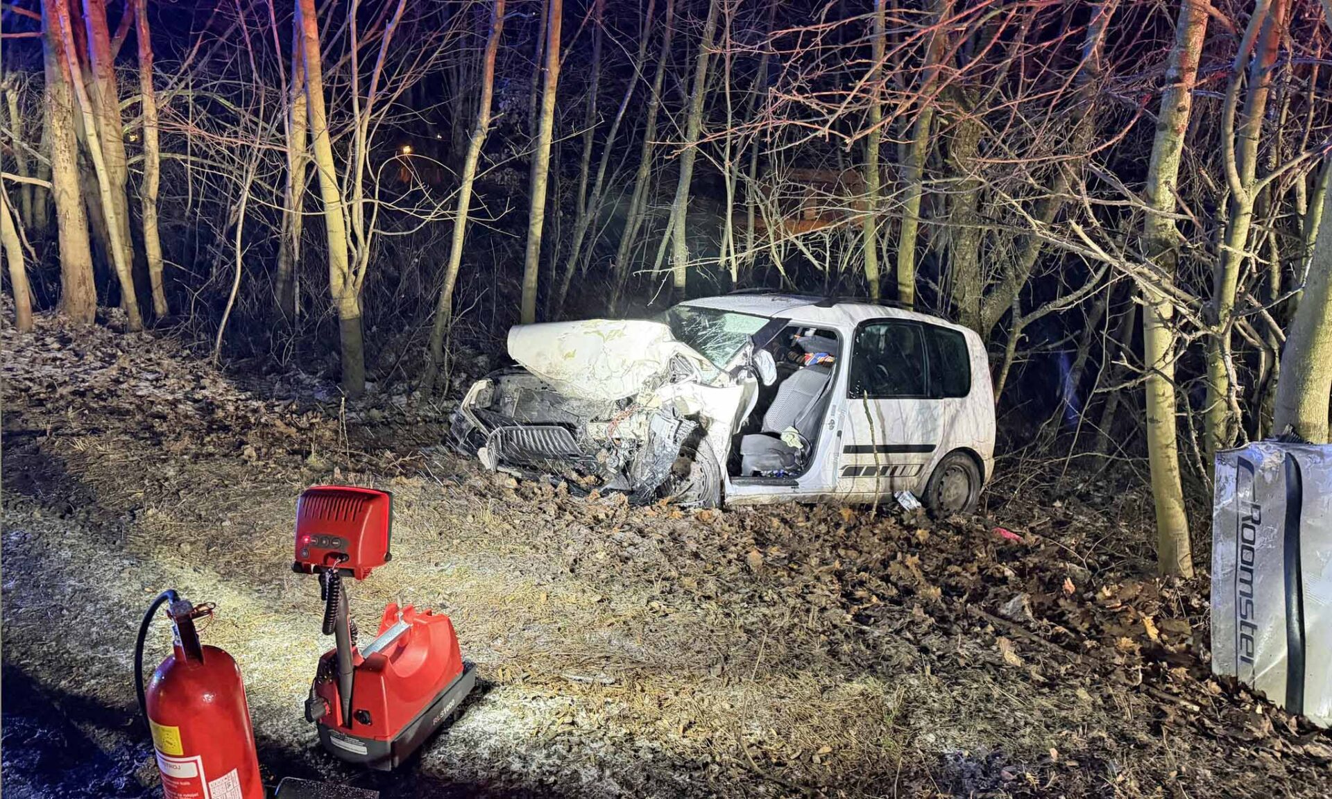 Vážná nehoda u Trutnova. Hasiči Horní Maršov