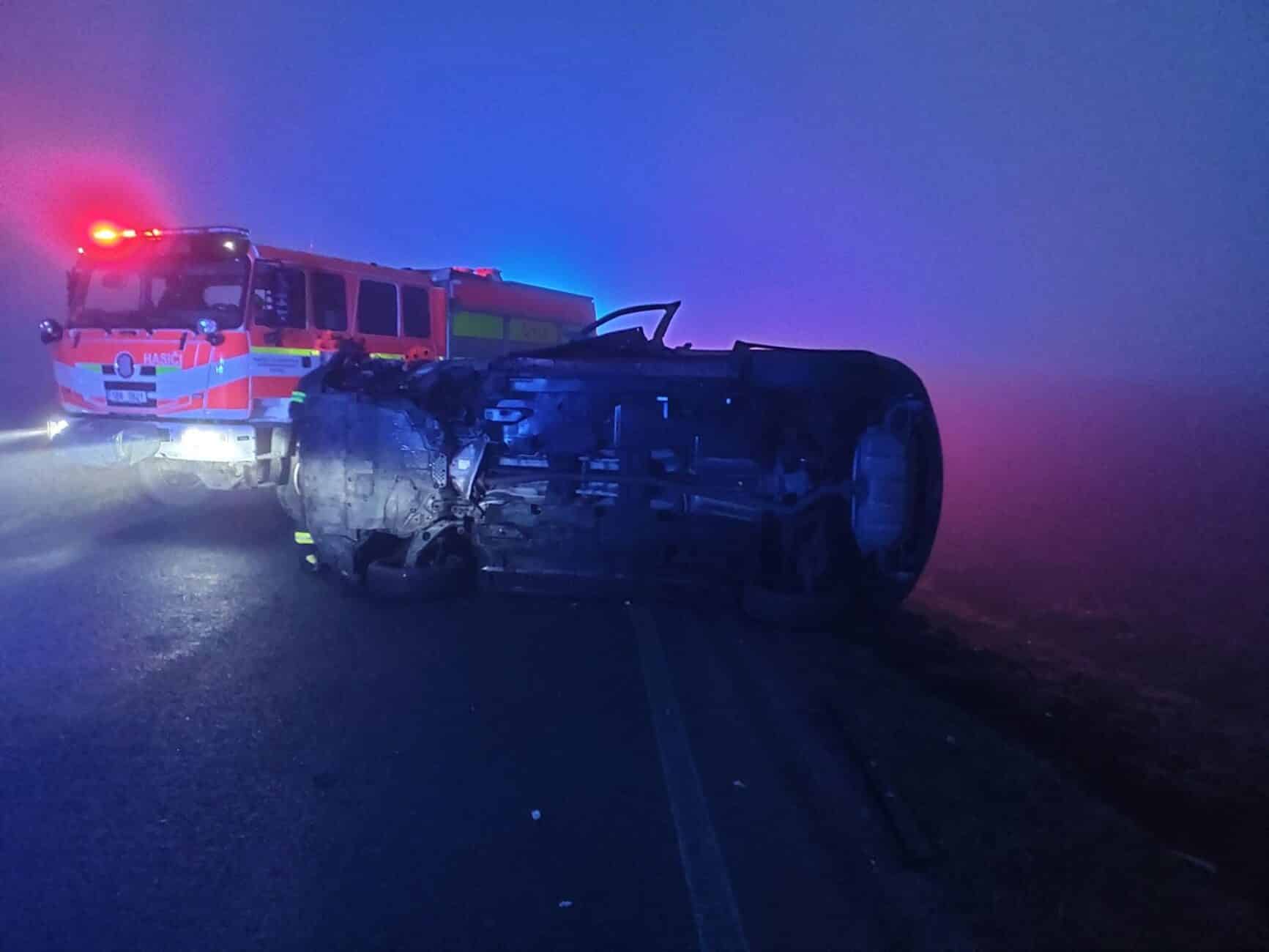 Den plný vážných nehod na jižní Moravě. Foto: HZS