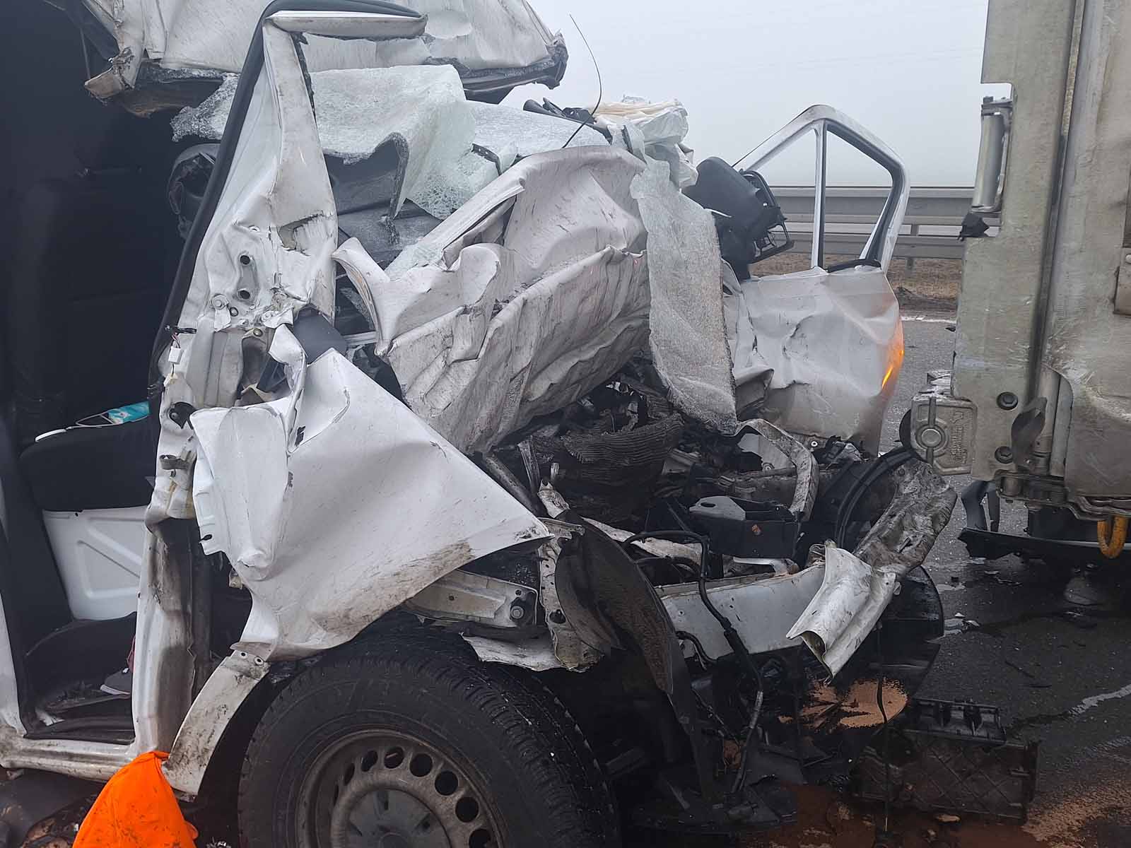 Tragická nehoda na dálnici D2. Foto: Policie ČR