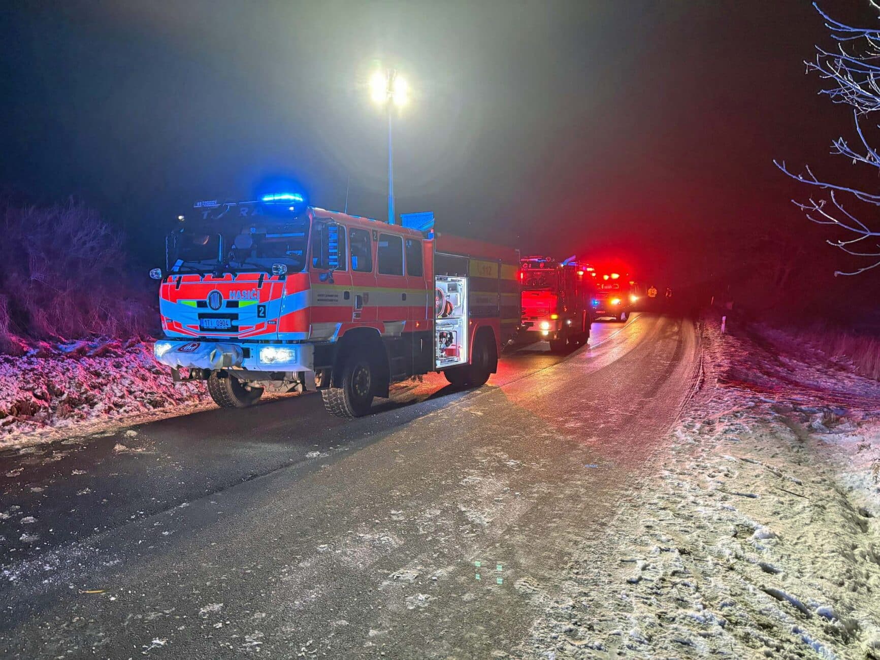 Nehoda u Bílova na Novojičínsku. Foto: HZS