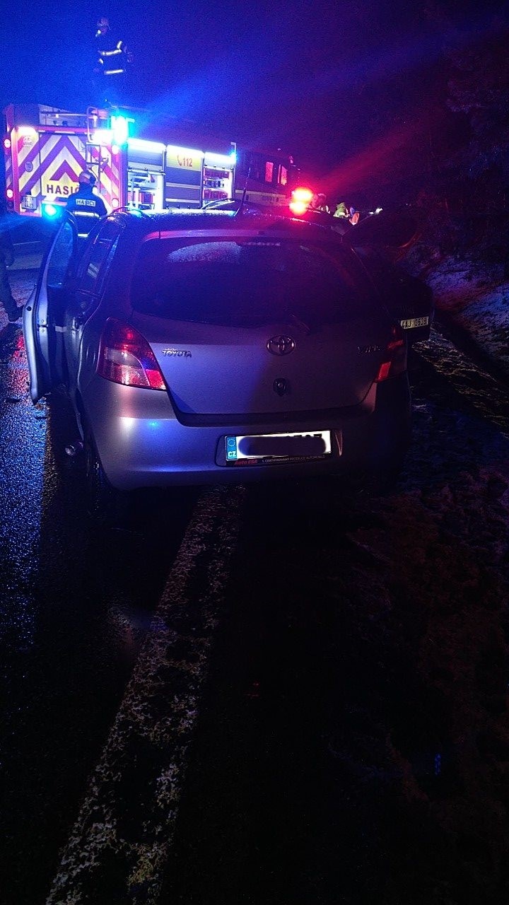 Nehoda u Boršova nad Vltavou. Foto: HZS