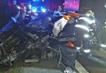 Vážná nehoda u obce Gruna na Svitavsku. Foto: HZS PAK