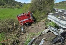 Tragická nehoda hasičů v Hýskově. Foto: HZS Středočeského kraje