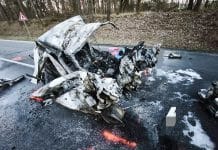 Tragická nehoda u Holýšova. Foto: HZS