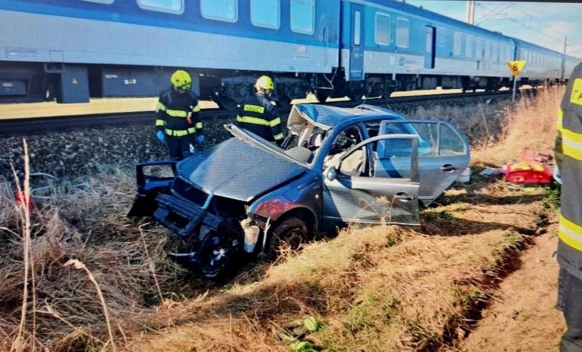 Tragická nehoda u Velešína na Českokrumlovsku. Foto: Policie ČR
