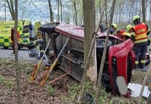 Nehoda u Červenky na Olomoucku. Foto: HZS