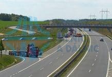 Dálnice D6 byla po nehodě uzavřena. Foto: ŘSD