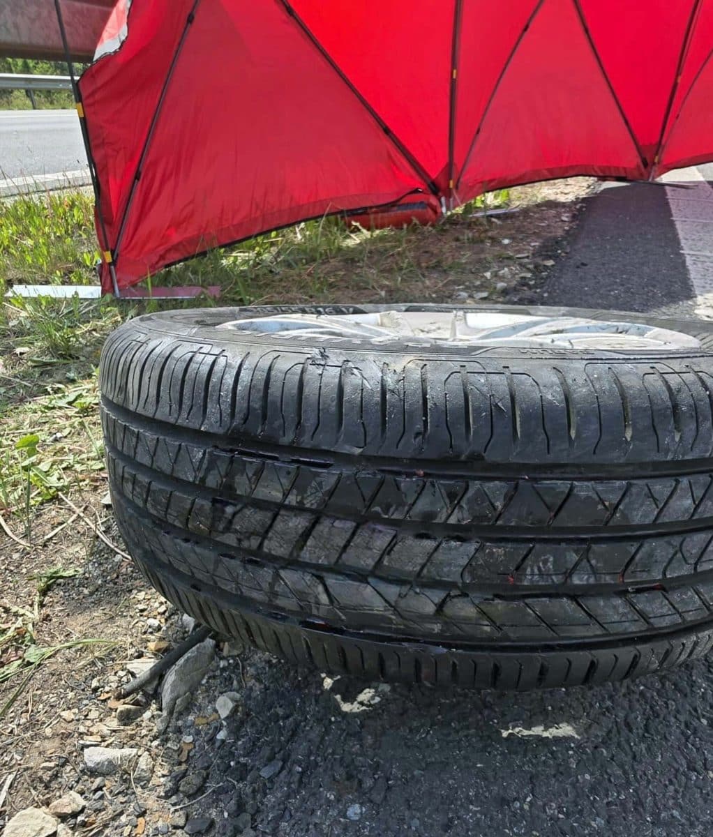 Tragická nehoda na dálnici D6. Foto: Policie ČR