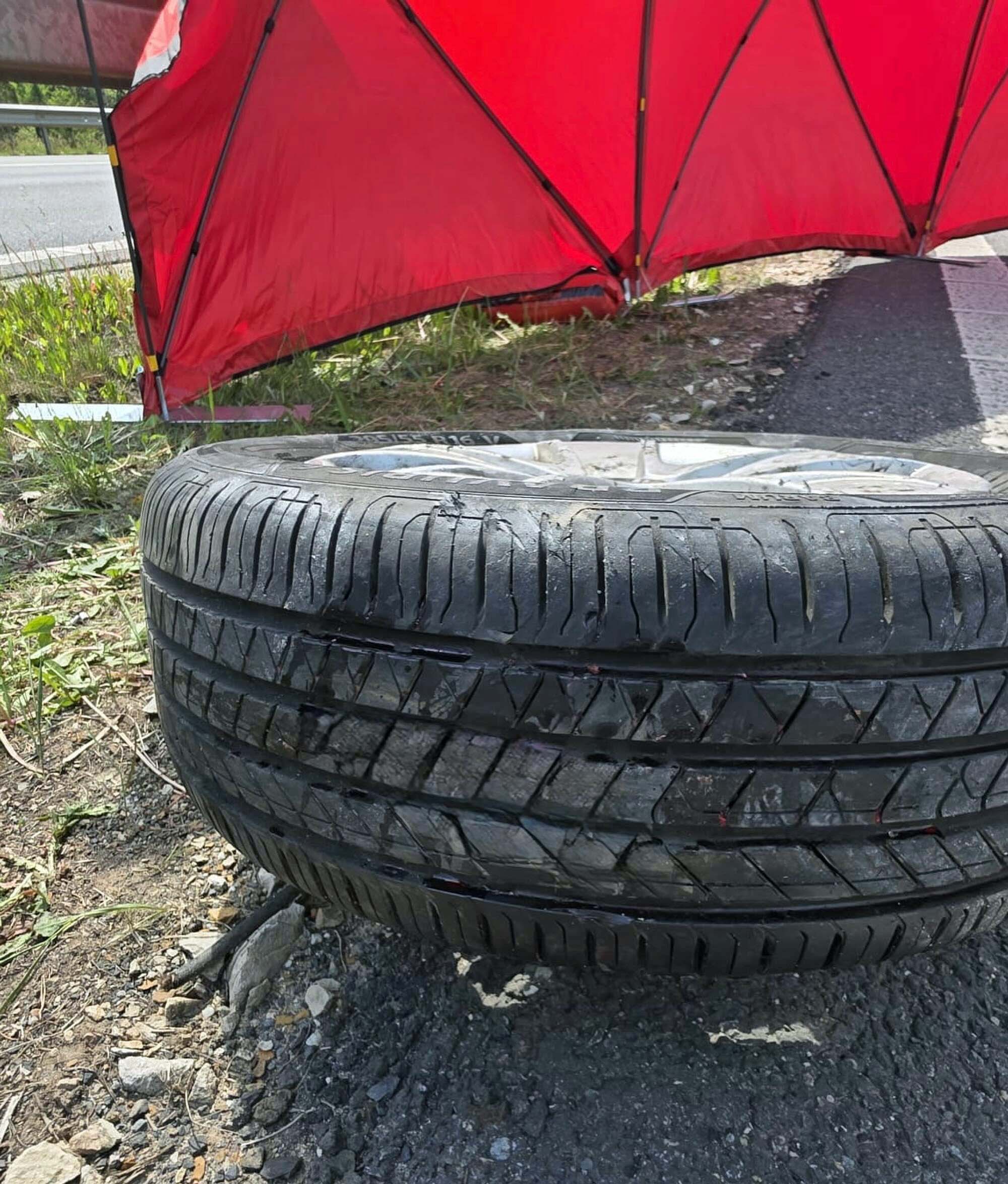 Tragická nehoda na dálnici D6. Foto: Policie ČR
