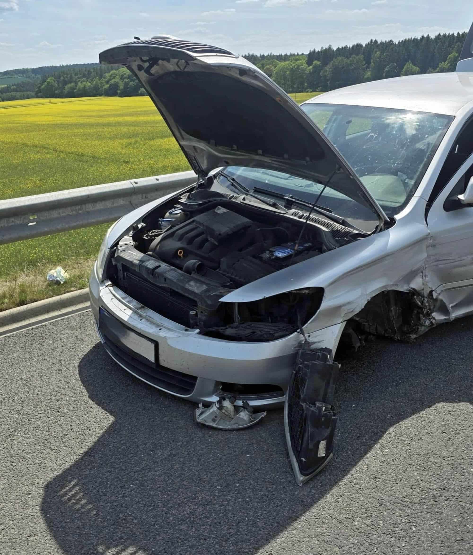 Tragická nehoda na dálnici D6. Foto: Policie ČR