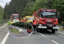 Tragická nehoda v Železném Brodě. Foto: Hasiči Železný Brod a ČRnehody